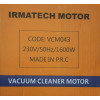 Мотор пилососа SAMSUNG 1600W TECH VCM 043 1600W H-116 мм D-135 мм з виступом
